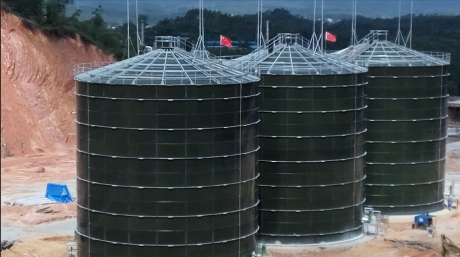 廣西陸川｜固廢處理項目搪瓷拼裝CSTR反應器