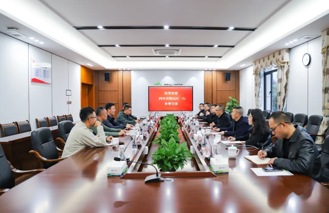 四川省遂寧市船山區(qū)考察團蒞臨筠誠和瑞參觀考察